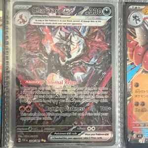 Charizard ex Holo Card - Black/Red/Purple Artwork 224